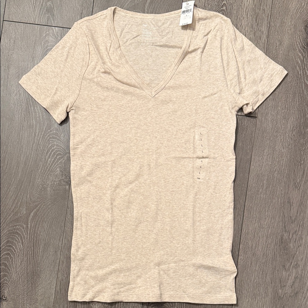 Gap V-Neck Beige Women's Top